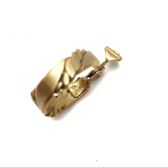 Vintage YSL Rope Chain Hoop Clip On Earrings - Picture 8 of 8